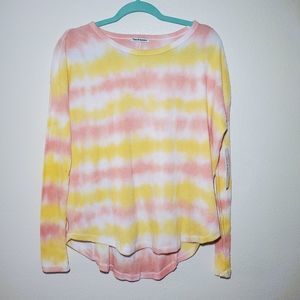 Theo and Spence Creamsicle stripe pull over medium